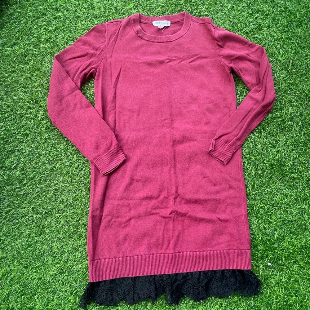 BCBGENERATION knitted sweater dress.
